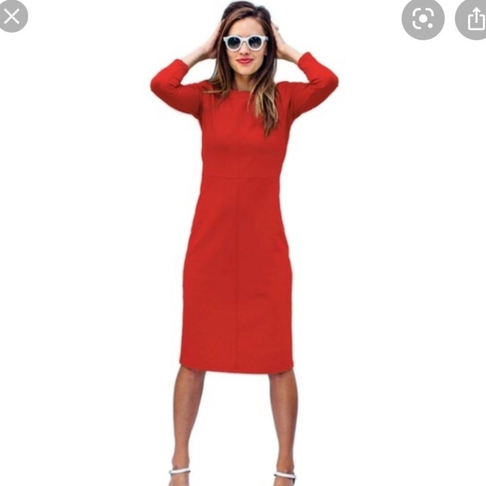 Sonnet James Red Panel Dress Size M